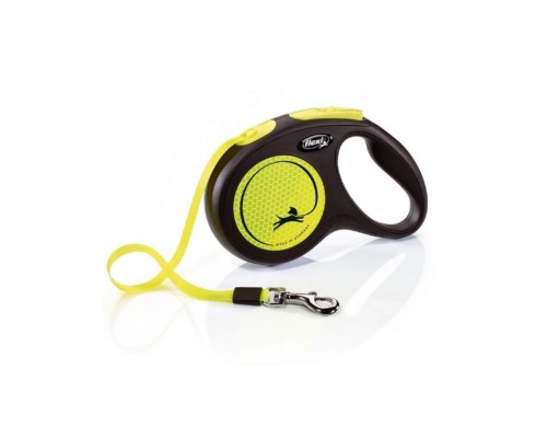 Рулетка New Neon M ремень 5м/25кг светоотражающая