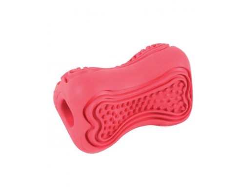 Кость-кормушка, резина, серия Титан, красная