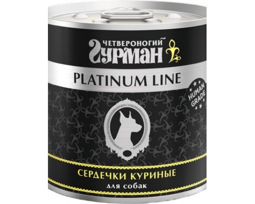 Platinum line сердечки куриные в желе для собак