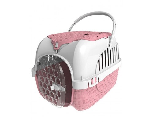 Переноска KENNEL TOUR розовая