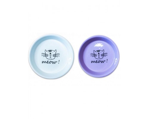 Миска керамическая для кошек  MEOW!, белая