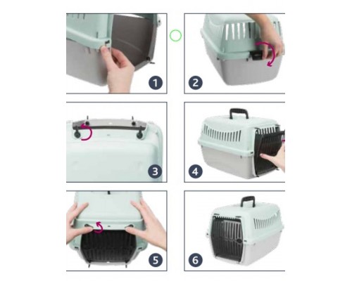 Бокс транспортный Junior XS (светло-серый/мятный)