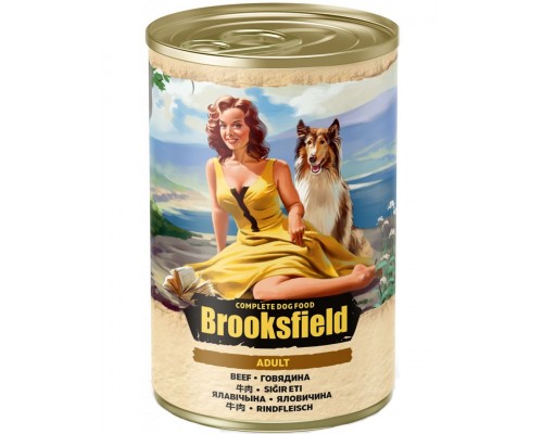 Adult Dog с говядиной и коричневым рисом влажный корм для взрослых собак