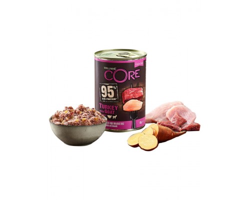 Core 95 консервы из индейки с козлятиной и сладким картофелем для взрослых собак