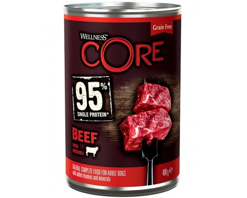 Core 95 консервы из говядины с брокколи для взрослых собак
