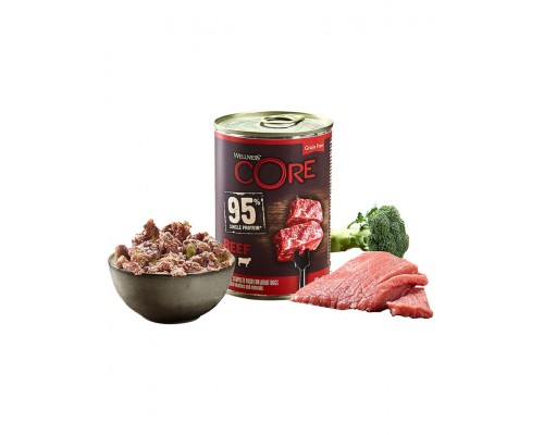 Core 95 консервы из говядины с брокколи для взрослых собак