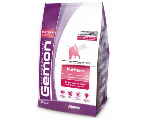 Kitten корм для котят курица с рисом