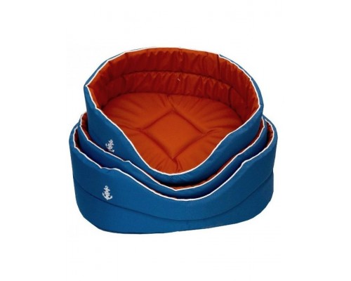 Лежанка Морская водоотталкивающая синяя с красным