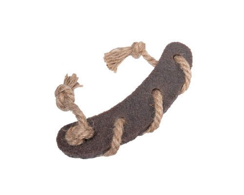 Сосиска c веревкой из экорезины серия GUM GUM DOG ECO