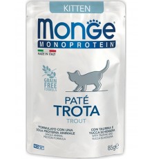 Monoprotein Trota паучи для котят форель