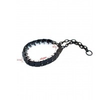 Ошейник строгий пластинчатый вороненый