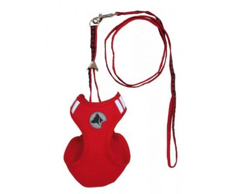 Шлейка-нагрудник Hiking c отражающими пластинами +поводок