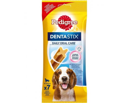 Лакомство по уходу за зубами DENTASTIX™ для собак средних пород весом от 10 до 25 кг