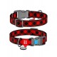 Ошейник Waudog Nylon с рисунком "Шотландка красная"