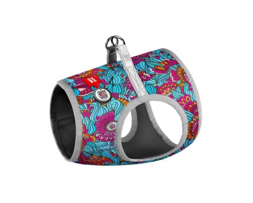 Шлея WAUDOG c QR паспортом, рисунок "Лето"