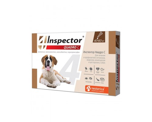 Inspector (Инспектор) Quadro C, капли для собак от 40 до 60 кг