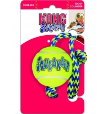 SqueakAir® Balls with Rope "теннисный мяч" с канатом игрушка для собак