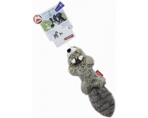 Игрушка для собак зверек с 2-мя пищалками с пробковой набивкой