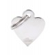 Адресник "Сердце" серебряный