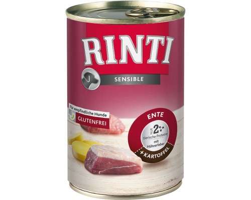 SENSIBLE Entre, Huhnerleber+Kartoffel консервы для собак с уткой, куриной печенью и картофелем