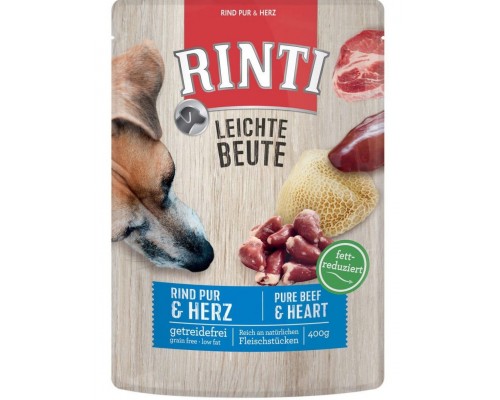 Leichte Beute Говядина и птичьи сердечки паучи для собак