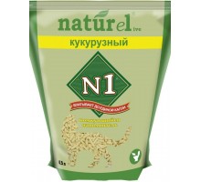 №1 Naturel наполнитель Кукурузный комкующийся натуральный