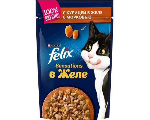 Sensations с курицей в желе с морковью