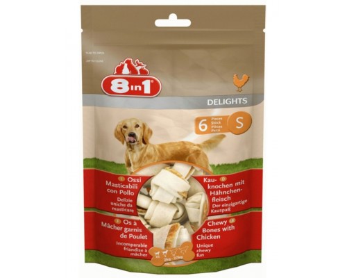 Делайтс (Delights ) косточки S (275 г, размер 11см, 6 шт)