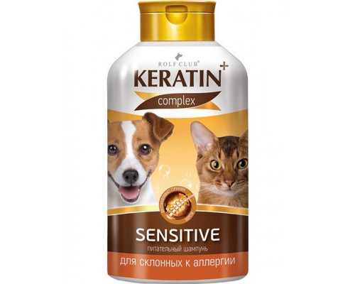 Rolf Club Keratin+Sensitive Шампунь питательный для склонных к аллергии кошек и собак