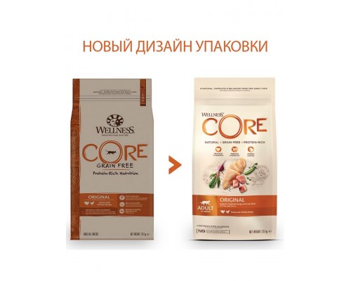 CORE беззерновой корм из индейки с курицей для взрослых кошек