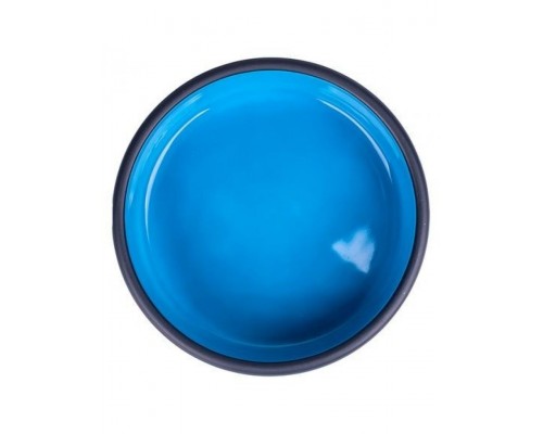Миска керамическая для кошек черная с голубым