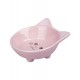 Миска керамическая для кошек Мордочка кошки розовый