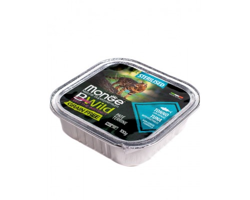 BWild GRAIN FREE беззерновые консервы из тунца с овощами для стерилизованных кошек