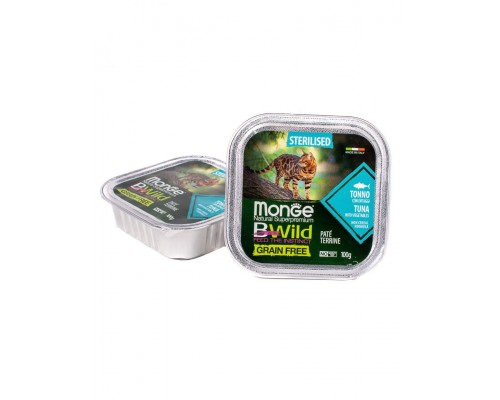 BWild GRAIN FREE беззерновые консервы из тунца с овощами для стерилизованных кошек
