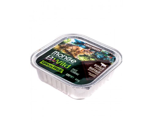 BWild GRAIN FREE беззерновые консервы из буйвола с овощами для кошек крупных пород