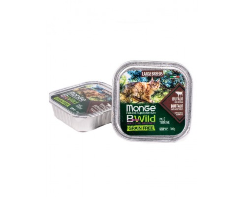 BWild GRAIN FREE беззерновые консервы из буйвола с овощами для кошек крупных пород