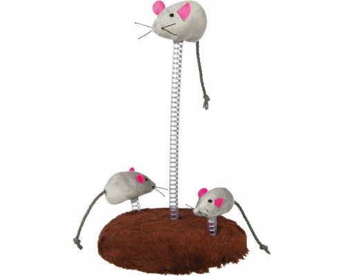 Мышь на подставке игрушка для кошек