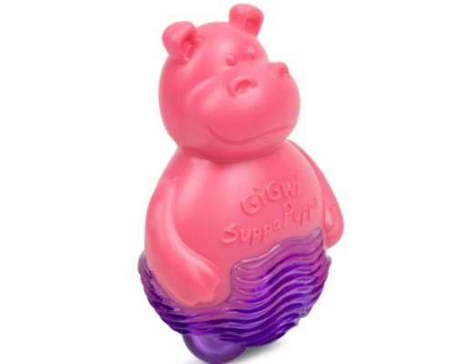 Бегемотик с пищалкой Suppa puppa игрушка для щенков