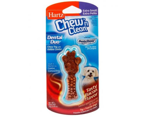 Косточка для очищения зубов маленькая, Tiny Dog Dental Duo (bacon flavored)