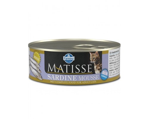 MATISSE Sardine Mousse мусс для взрослых кошек с сардинами