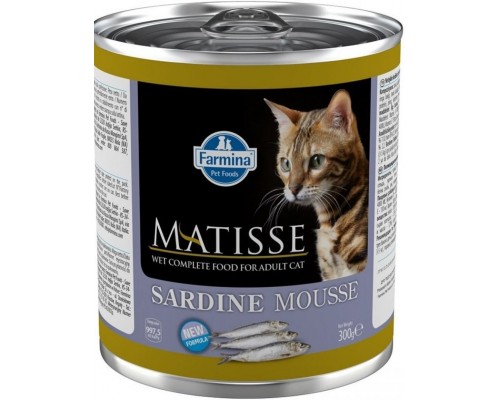 MATISSE Sardine Mousse мусс для взрослых кошек с сардинами