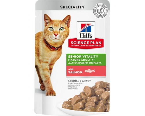 Science Plan Youthful Vitality Mature Adult для кошек старше 7 лет с лососем