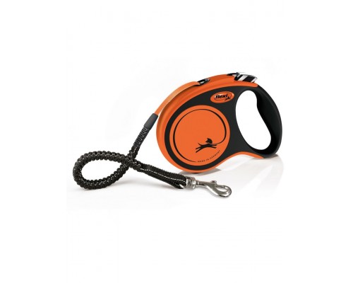 Рулетка для собак Flexi Xtreme, ремень, оранжевый