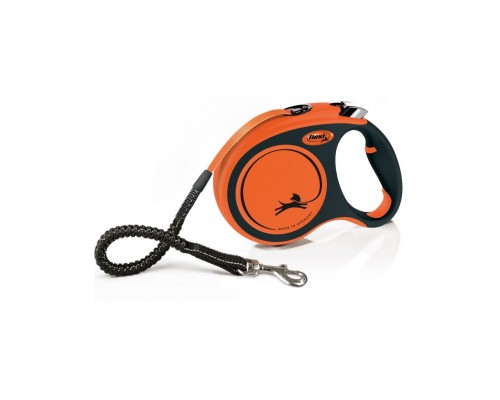 Рулетка для собак Flexi Xtreme, ремень, оранжевый