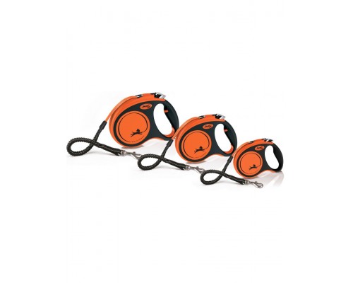 Рулетка для собак Flexi Xtreme, ремень, оранжевый
