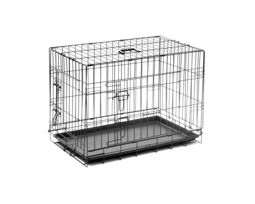 Клетка №3 пластиковый поддон, 2 двери, эмаль + ножки