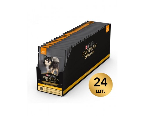 Влажный корм для собак мелких и карликовых пород, с курицей в соусе