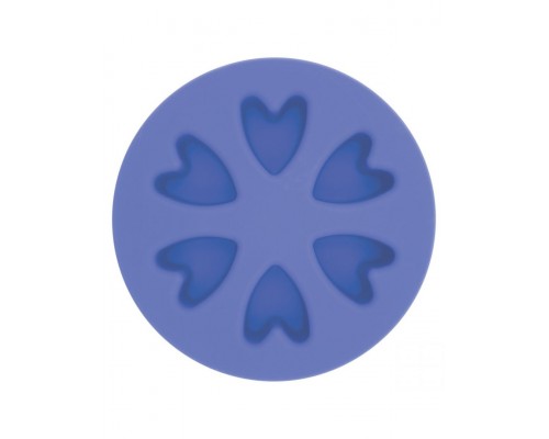 Миска силиконовая 2-х сторонняя для медленного поедания (тёмно-синяя/фиолетовая)