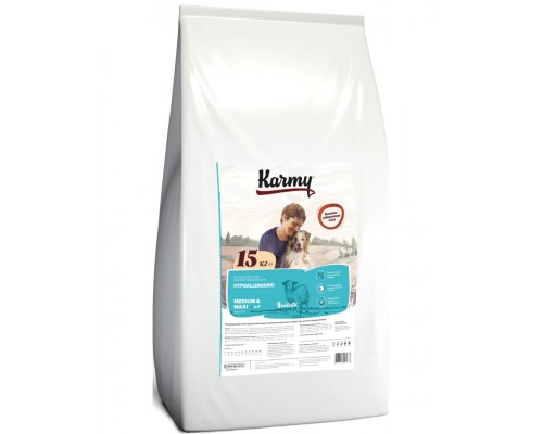 Hypoallergenic Medium&Maxi для собак средних и крупных пород, склонных к пищевой аллергии, ягненок