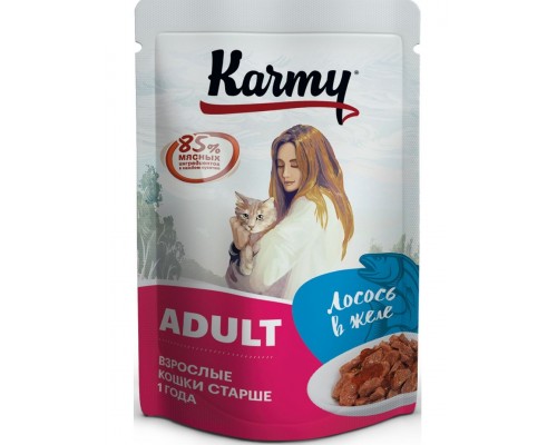 Adult для взрослых кошек с лосось в желе